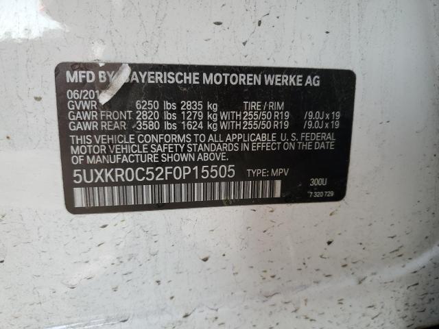 2015 BMW X5 XDRIVE3 - 5UXKR0C52F0P15505