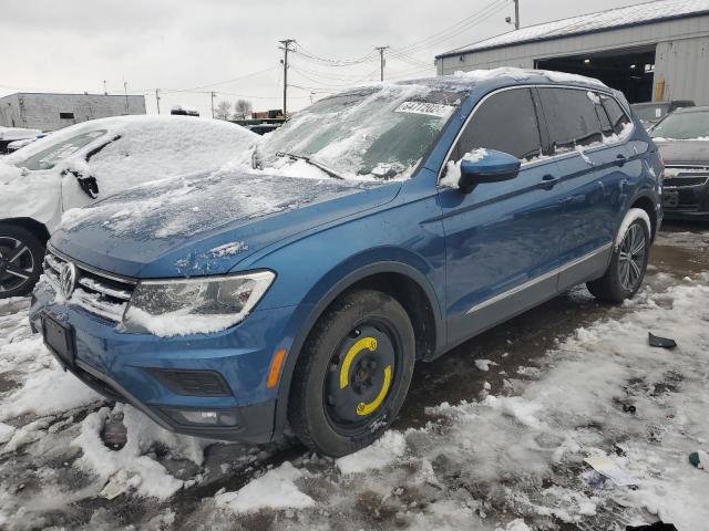 VOLKSWAGEN TIGUAN SE 2018 blue  gas 3VV2B7AX7JM004022 photo #1