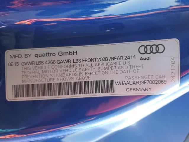 2015 AUDI R8 4.2 QUA WUAAUAFG3F7002069