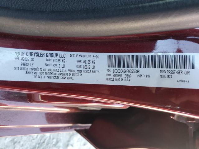 2015 CHRYSLER 200 LIMITE - 1C3CCCAB0FN555598