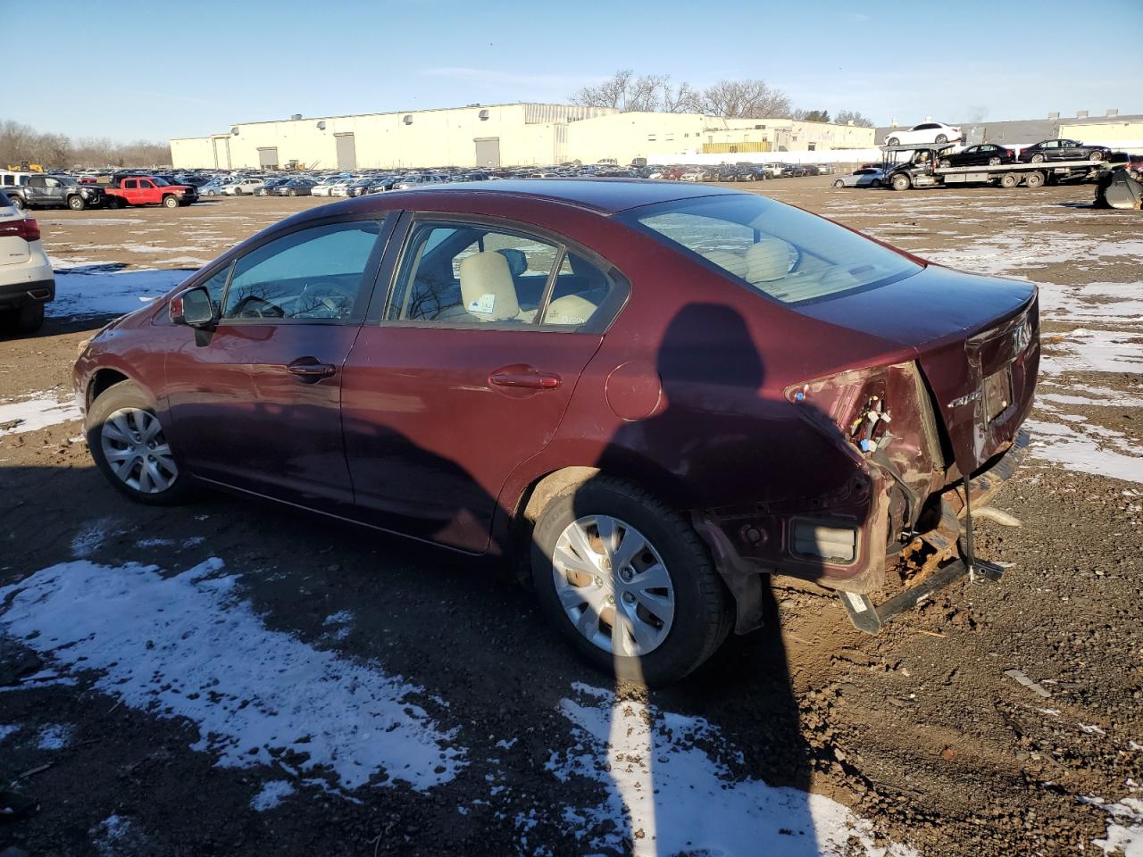 Lot #3033234804 2012 HONDA CIVIC LX