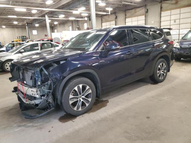 TOYOTA HIGHLANDER 2021 blue  gas 5TDGZRBH2MS549004 photo #1