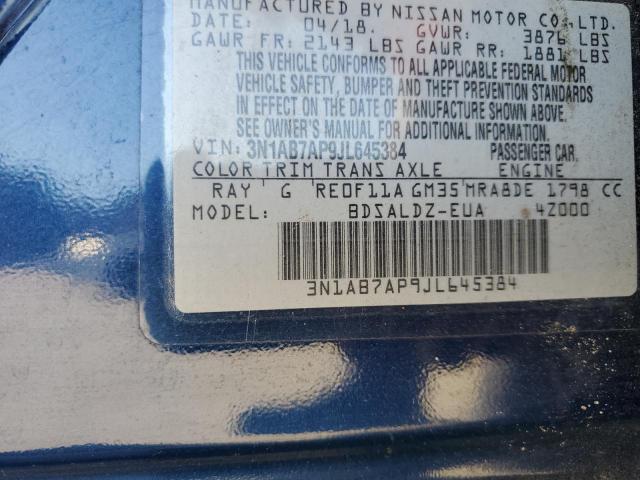 2018 NISSAN SENTRA S - 3N1AB7AP9JL645384
