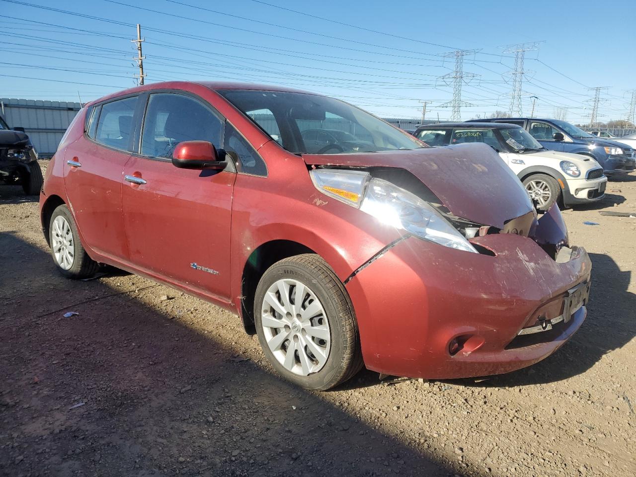 Lot #3030423463 2015 NISSAN LEAF S