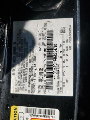 VIN 3FA6P0H94GR254786 2016 FORD FUSION no.12