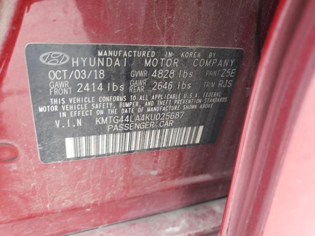 2019 GENESIS G70 PRESTI - KMTG44LA4KU025687