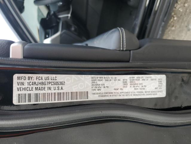 2023 JEEP GRAND CHER - 1C4RJHBG7PC505362