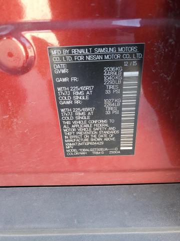 2016 NISSAN ROGUE - KNMAT2MT1GP634429
