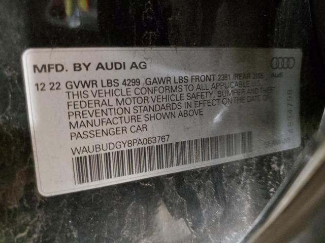 VIN WAUBUDGY8PA063767 2023 AUDI A3 no.13