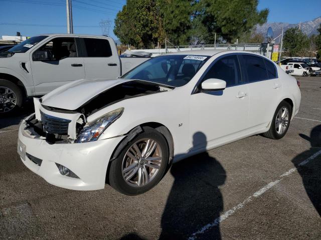 INFINITI Q40 2015 white  gas JN1CV6AP7FM500920 photo #1