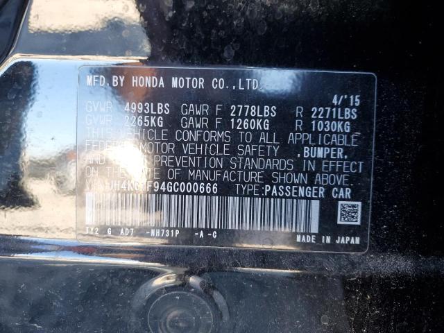 2016 ACURA RLX ADVANC JH4KC1F94GC000666