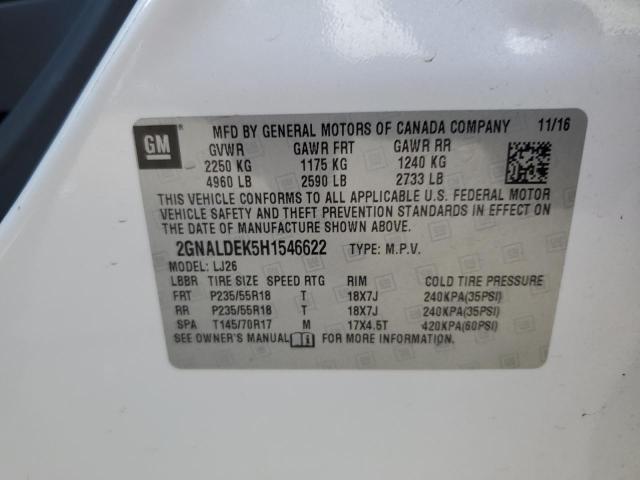 2017 CHEVROLET EQUINOX PR 2GNALDEK5H1546622