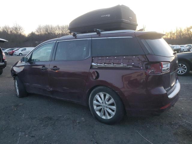 KIA SEDONA EX 2016 maroon sports v gas KNDMC5C15G6169660 photo #3