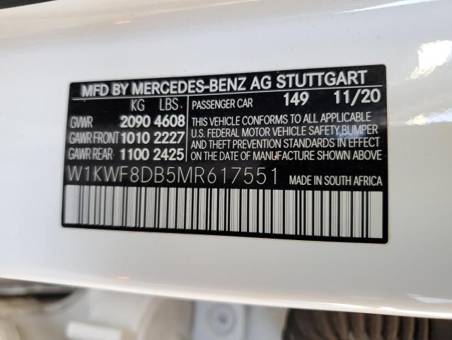 2021 MERCEDES-BENZ C 300 - W1KWF8DB5MR617551