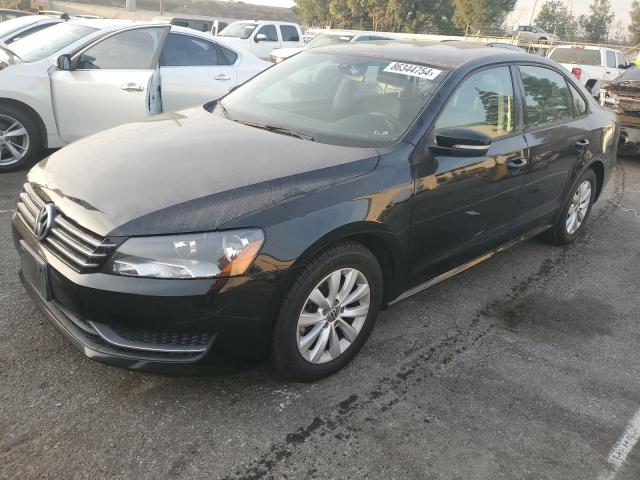 VOLKSWAGEN PASSAT S 2014 black  gas 1VWAP7A34EC006632 photo #1