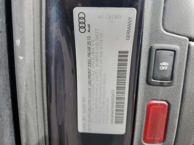 VIN WAUANAF4XHN063477 2017 AUDI A4 no.12