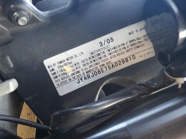 2005 YAMAHA YZFR6 L JYARJ06E75A029810