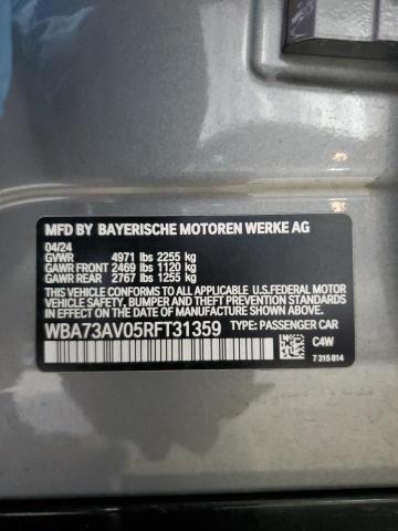 VIN WBA73AV05RFT31359 2024 BMW 4 SERIES no.12