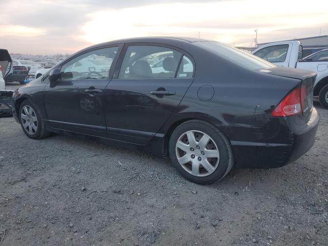 HONDA CIVIC LX 2008 black  gas 1HGFA16588L045490 photo #3