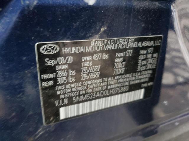 2020 HYUNDAI SANTA FE S - 5NMS23AD0LH275880