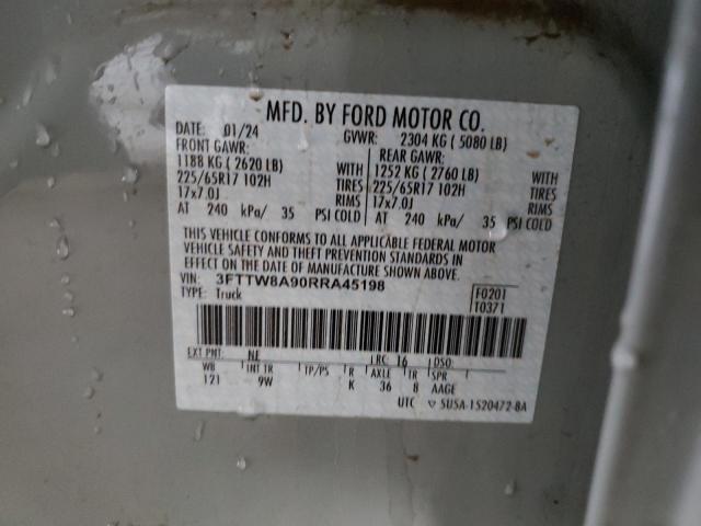 2024 FORD MAVERICK X - 3FTTW8A90RRA45198