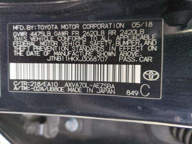 VIN JTNB11HKXJ3068707 2018 TOYOTA CAMRY no.13