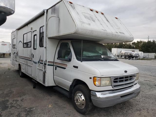 FORD ECONOLINE 2001 white  gas 1FDXE45S31HA54408 photo #1