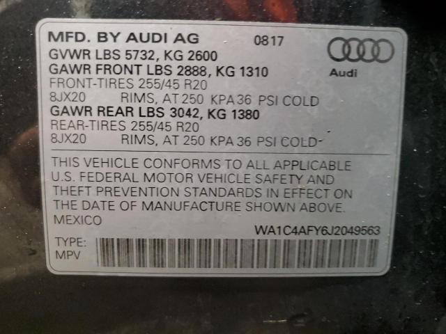 2018 AUDI SQ5 PRESTI WA1C4AFY6J2049563