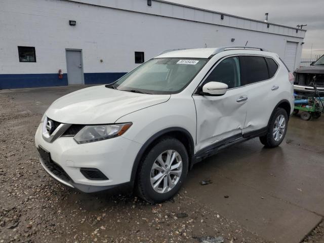 NISSAN ROGUE S 2014 white  gas 5N1AT2MV7EC854093 photo #1