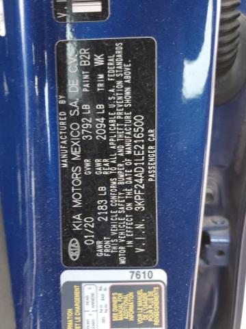 2020 KIA FORTE FE - 3KPF24AD1LE216500