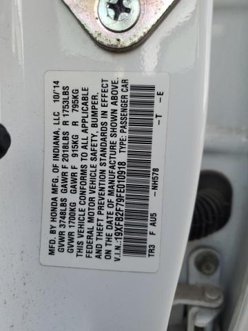 2015 HONDA CIVIC SE - 19XFB2F79FE010918