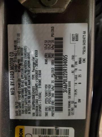 VIN 3FA6P0LU2DR104005 2013 FORD FUSION no.12