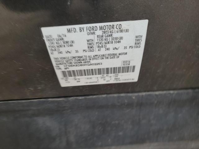 2017 FORD EXPLORER X - 1FM5K8D80HGA02263