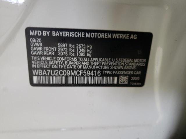 VIN WBA7U2C09MCF59416 2021 BMW 7 SERIES no.13