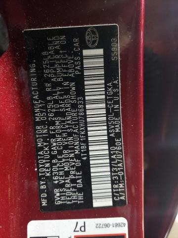 2017 TOYOTA CAMRY LE - 4T1BF1FKXHU786833