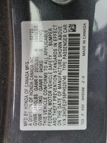 2023 HONDA CIVIC SPOR - 2HGFE2F58PH529746