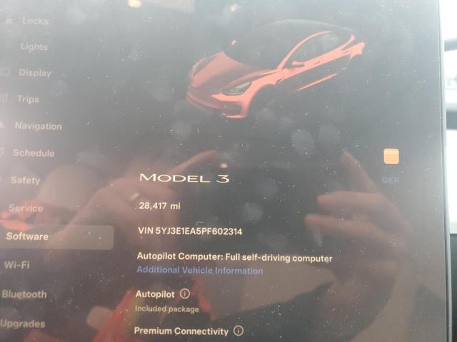 2023 TESLA MODEL 3 - 5YJ3E1EA5PF602314