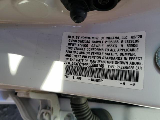 2020 HONDA CIVIC TOUR - 19XFC1F93LE008148