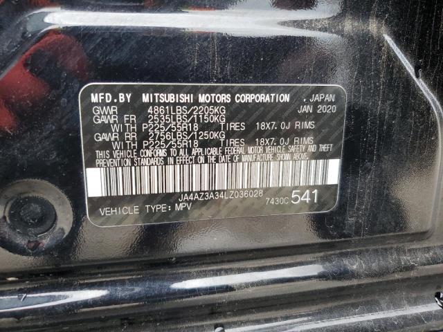 2020 MITSUBISHI OUTLANDER - JA4AZ3A34LZ036028