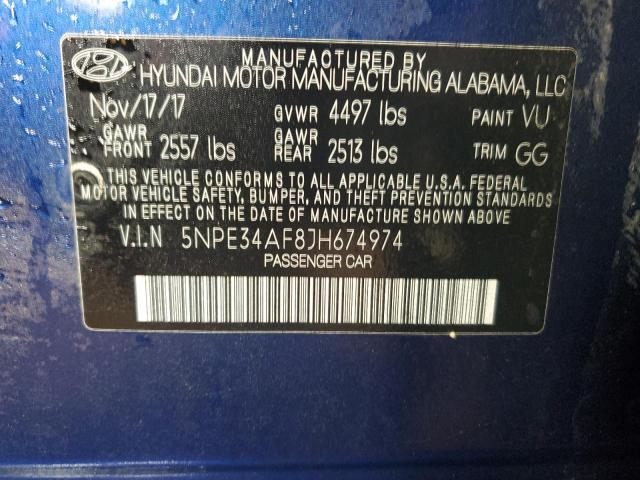 2018 HYUNDAI SONATA SPO - 5NPE34AF8JH674974