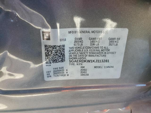 2019 BUICK ENCLAVE AV - 5GAERDKW1KJ113281
