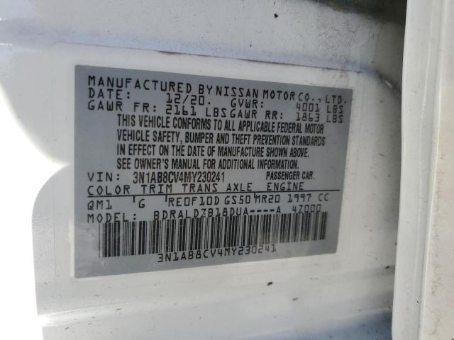 2021 NISSAN SENTRA SV - 3N1AB8CV4MY230241