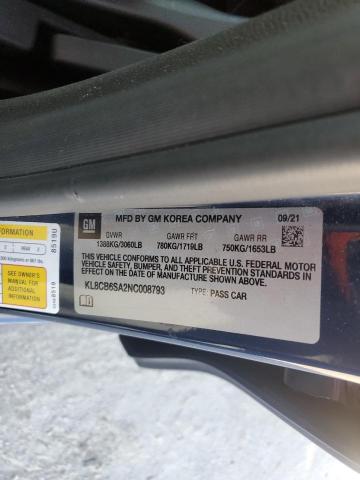 2022 CHEVROLET SPARK LS - KL8CB6SA2NC008793