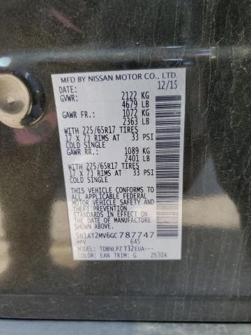 2016 NISSAN ROGUE S - 5N1AT2MV6GC787747