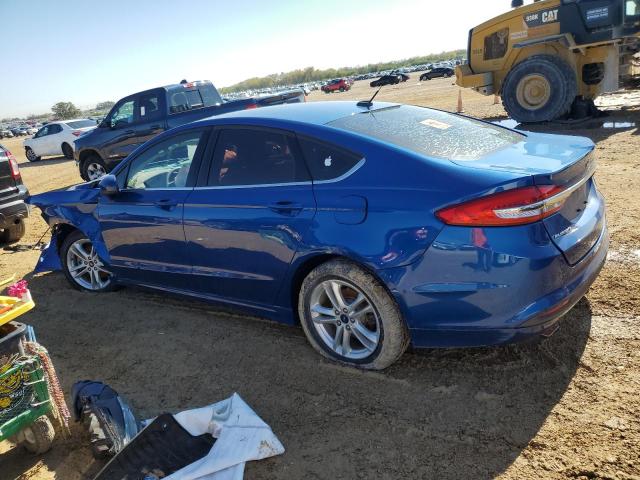 FORD FUSION SE 2018 blue  gas 3FA6P0H75JR139345 photo #3