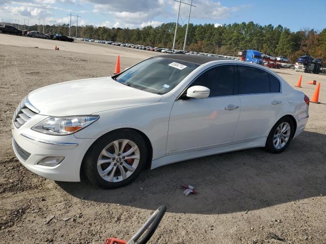 HYUNDAI GENESIS 3. 2012 white sedan 4d gas KMHGC4DDXCU183054 photo #1