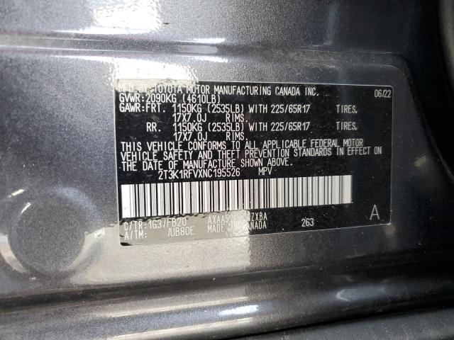2022 TOYOTA RAV4 LE - 2T3K1RFVXNC195526