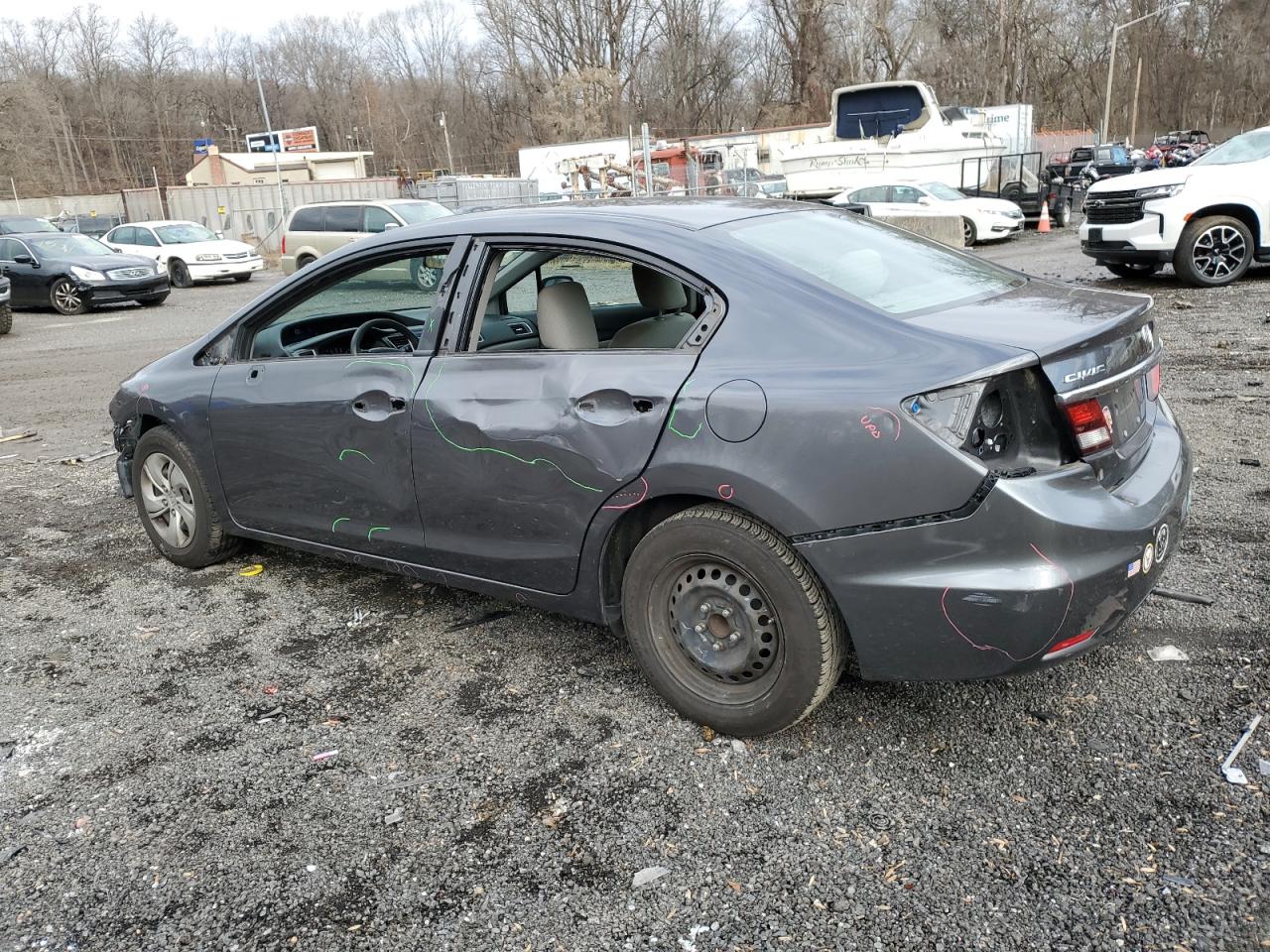 Lot #3028649296 2013 HONDA CIVIC LX