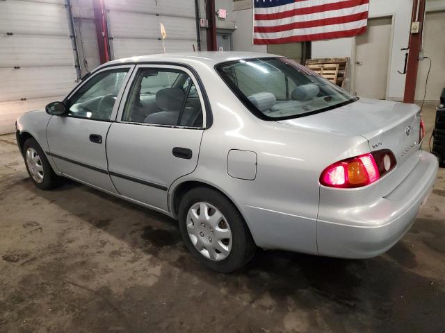 TOYOTA COROLLA CE 2002 silver  gas 2T1BR12E02C535657 photo #3