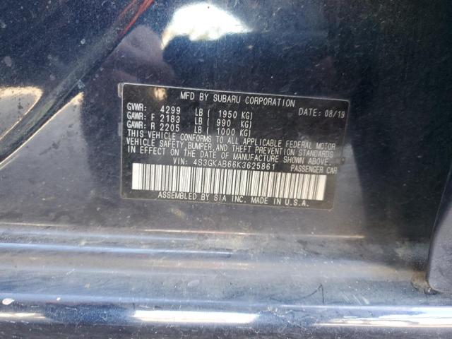 2019 SUBARU IMPREZA 4S3GKAB66K3625861